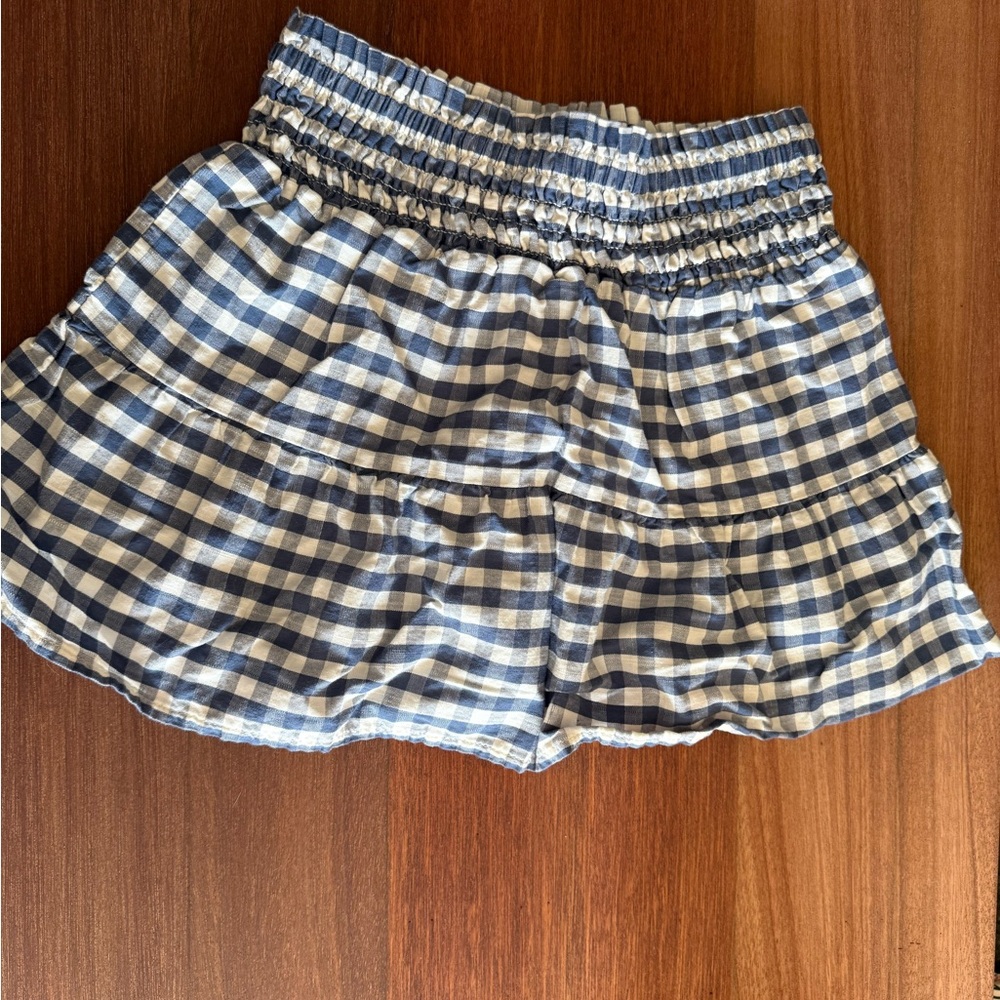 Cat & Jack Blue Checkered Kids Skirt
